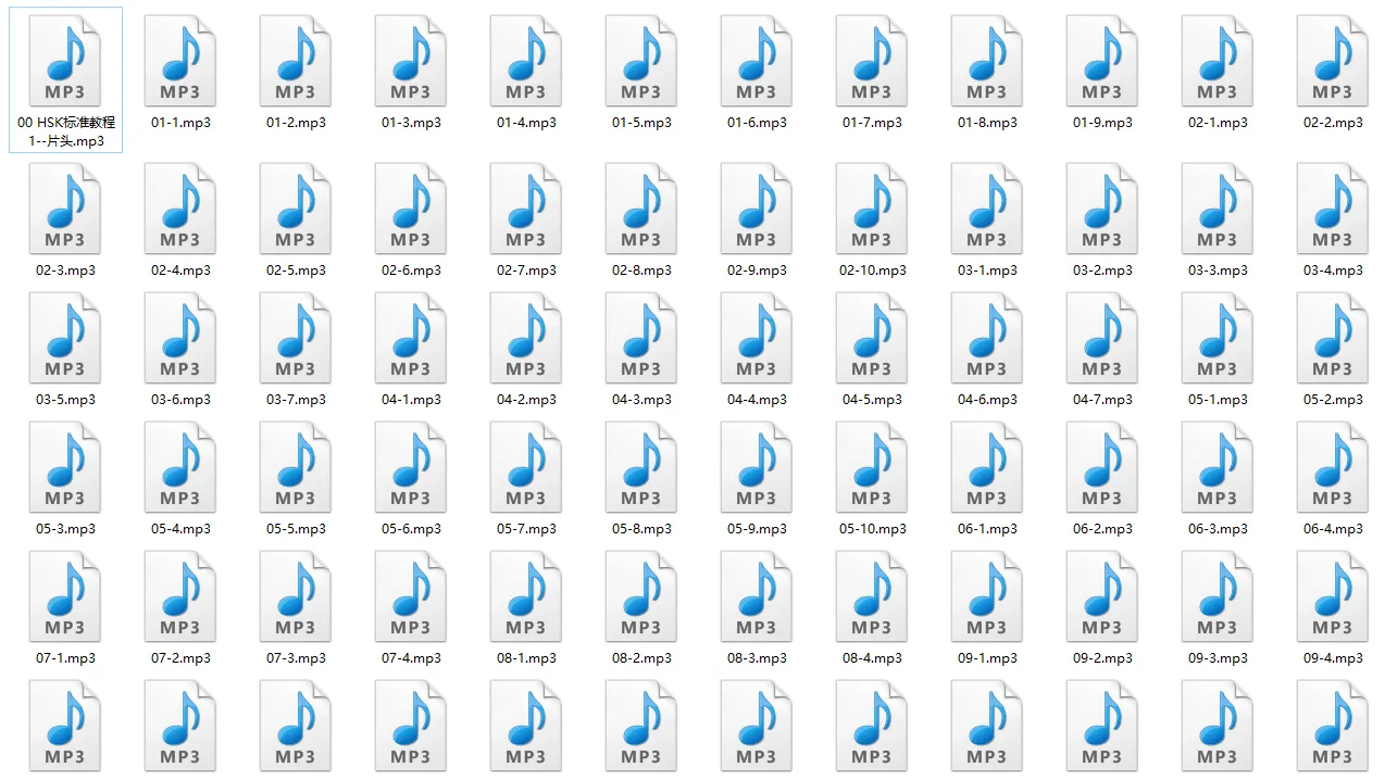 HSK 1 Complete Learning Materials and Past Exam Papers for Downloading