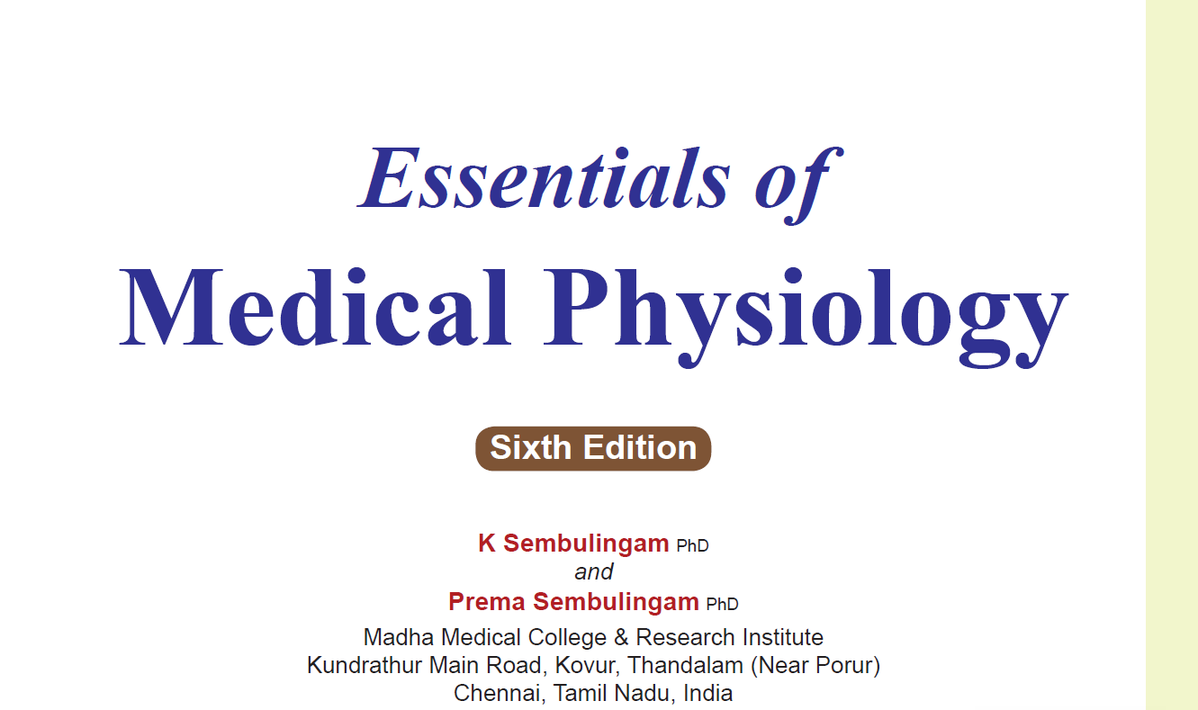 Essentials of Medical Physiology (6th Edition)