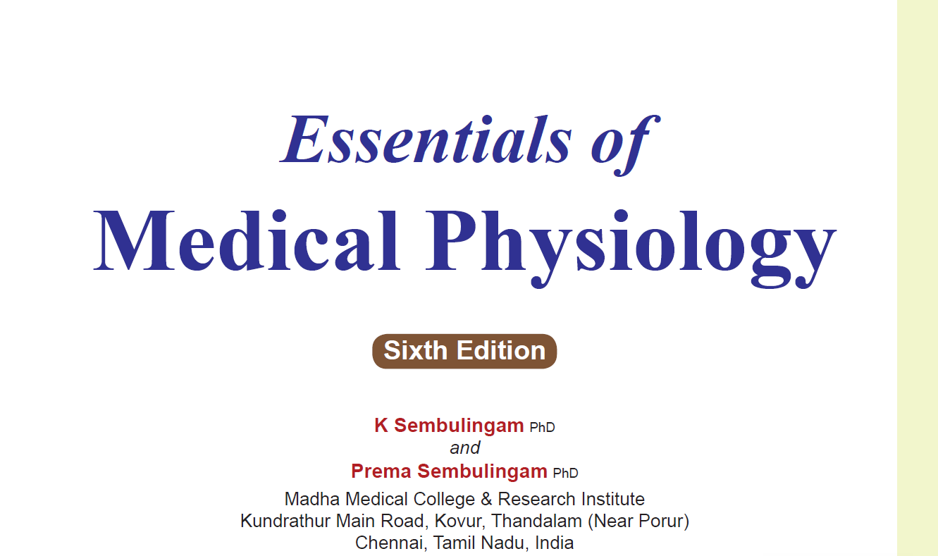 Essentials Of Medical Physiology (6th Edition)-feature - Wentchina