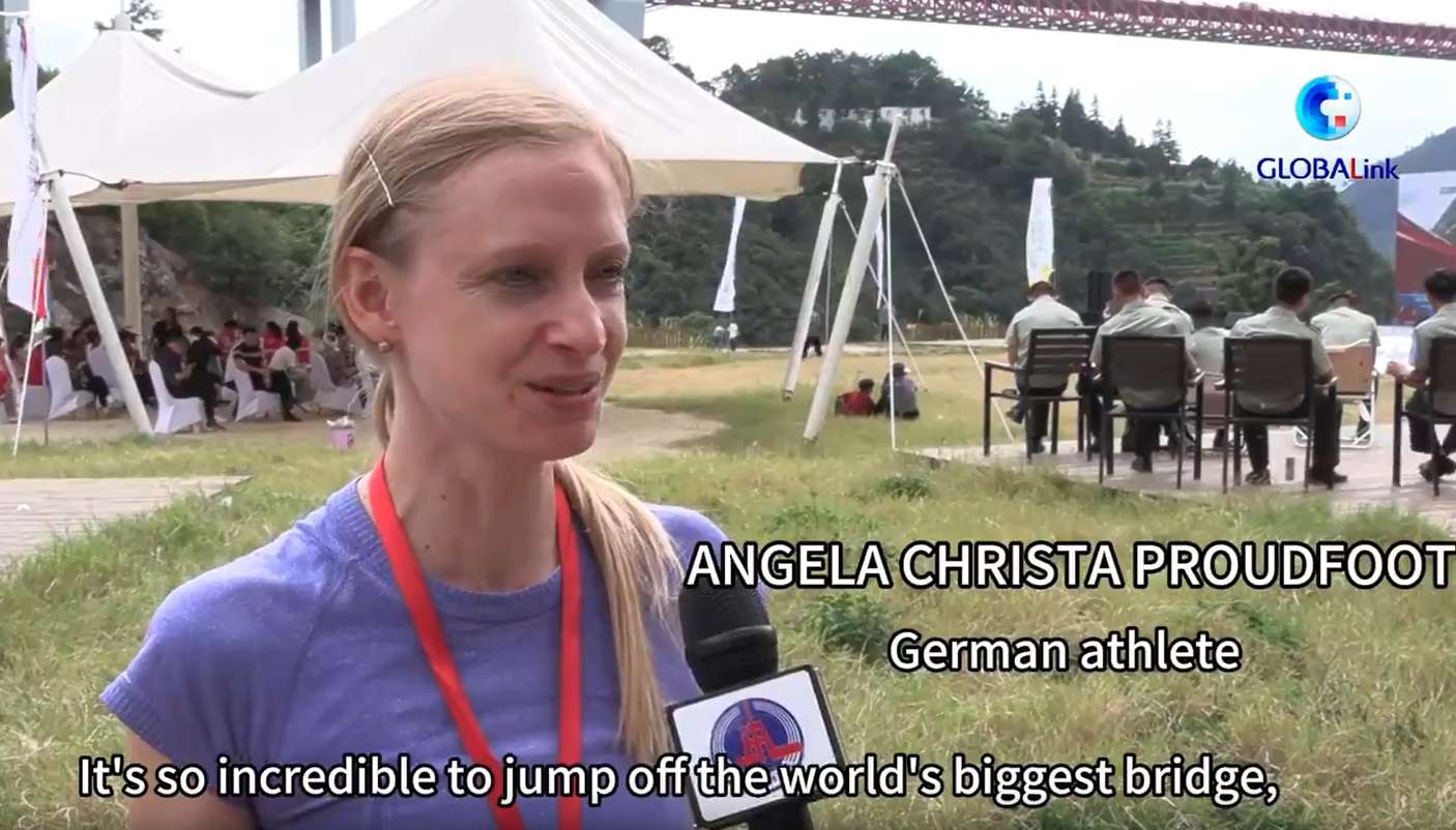 Foreign athletes take the plunge from world’s highest bridge