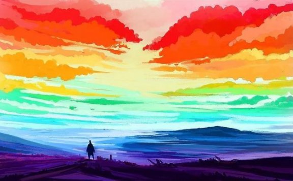 Colorful Clouds Chasing the Moon彩云追月